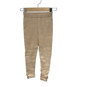 NEVER/NOT Beige Confetti Knit Leggings - size 3